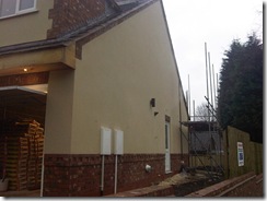 highfiled Plot 2 gable wall Moncouched