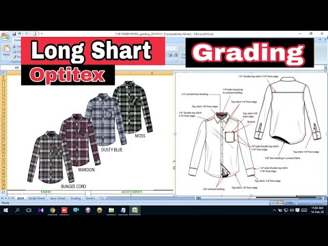 Optitex Grading Tutorial | Men's Long Shirt Grading | Grading By Optitex Software | Bangla 2020