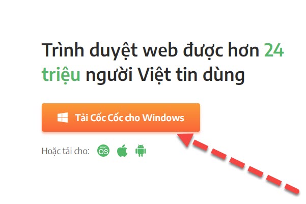 cách tải cốc cốc về máy tính win 7