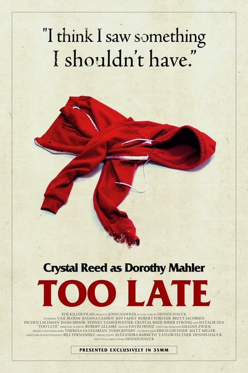 [HD] Too Late 2016 Pelicula Completa En Español Gratis