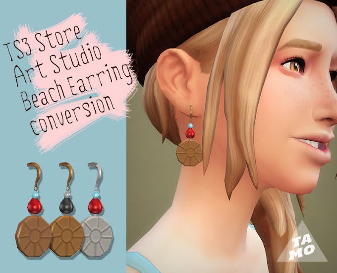 [TS4] TS3 Conversion Beach Earrings