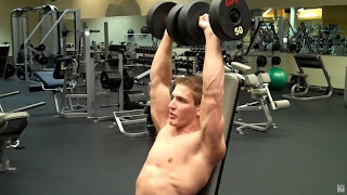 Dumbbell shoulder press to gain weight
