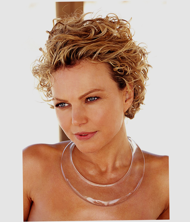 Short Hairstyles For Thin Curly Hair Round Face