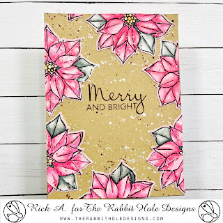 Poinsettia & Pinecones Stamp Set, Poinsettia & Pinecones Dies, Rick Adkins, the Rabbit Hole Designs LLC