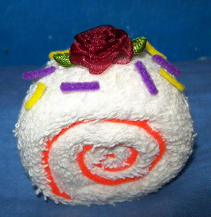 towel rose roll cake