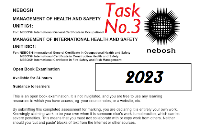 NEBOSH IGC Solve Mock Test No 5| Task 3