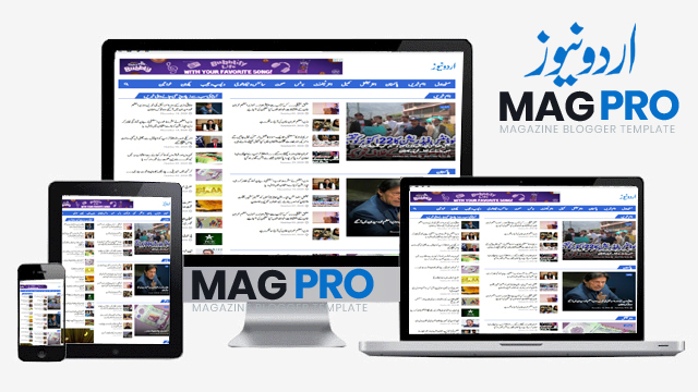 MagPro Urdu News-Responsive Urdu News & Magazine Blogger Template