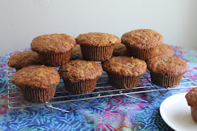 Food Lust People Lust: Pineapple and zucchini muffins are a good blend of fruit and vegetables in delicious muffins! Lovely sweet pineapple and summer zucchini are a perfect combination. Use pineapple in unsweetened juice for this recipe. If you can only find pineapple in syrup, drain the syrup and adjust the sugar in the recipe to compensate.