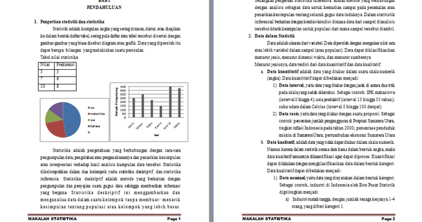 Contoh Makalah Statistika - Jendela Dunia