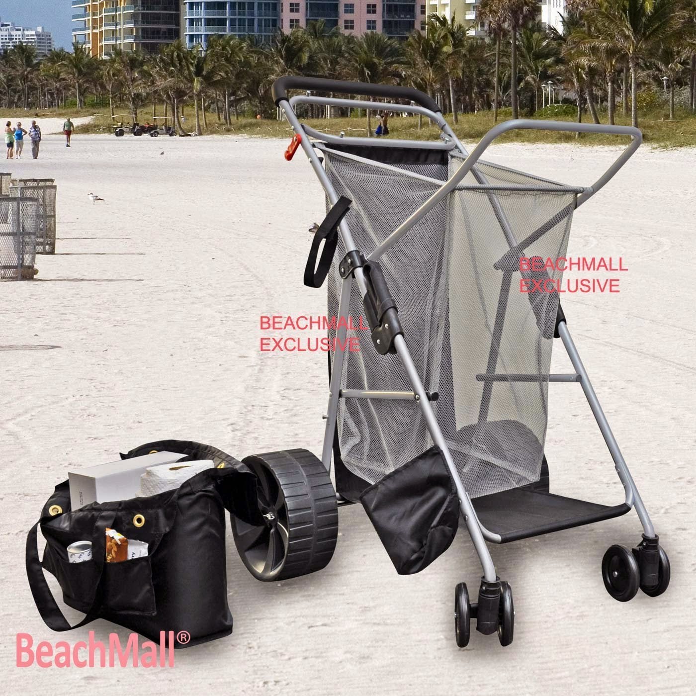 Wide Beach Cart Wonder Wheeler Beach Cart - Easy Roll Ultra Wide Wheels