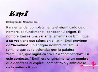 significado del nombre Emi