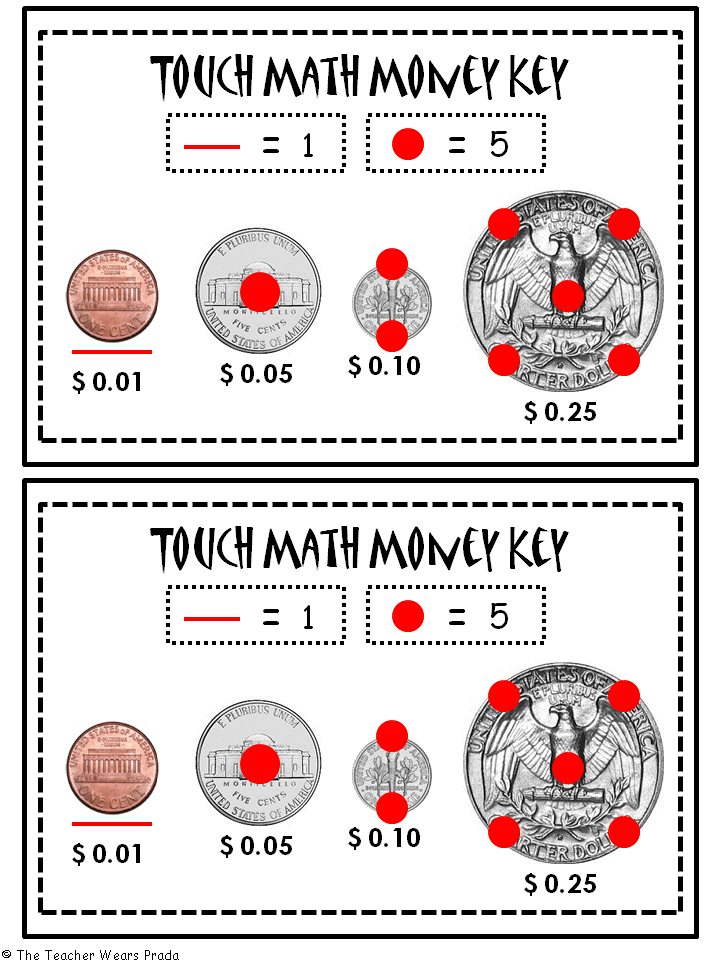 free touch money chart you can use with your students today freebie inside teaching with nesli