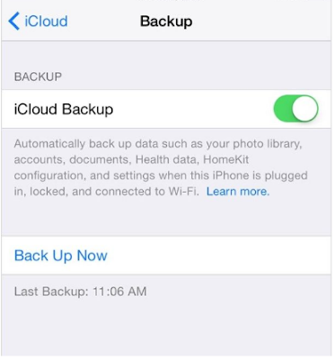 Cara Backup iPhone 5S ke iCloud