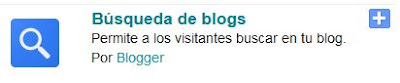 Añadir widget Búsqueda de blogs