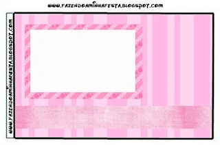 Pink Stripes Free Printable Labels.