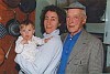 Saul Bellow with his Wife Janis Freedman and Daughter Naomi Rose Bellow