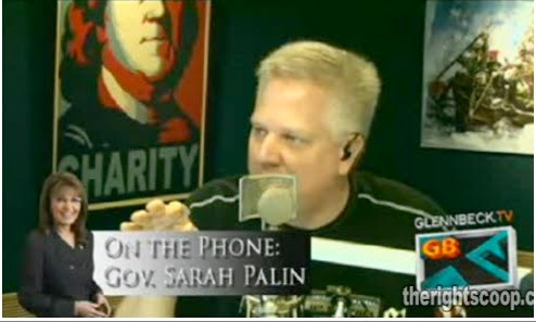 glenn beck book cover. Sarah Palin called into Glenn