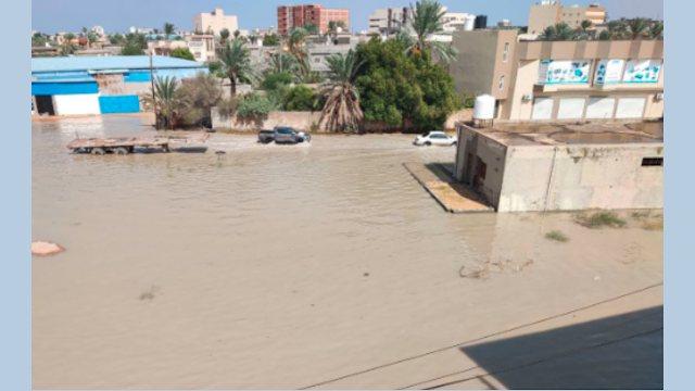 Following devastating floods in eastern Libya, the Red Cross reports 10,000 people missing.