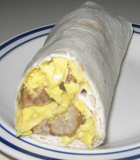 Sausage, Eggs & Cheese Burrito