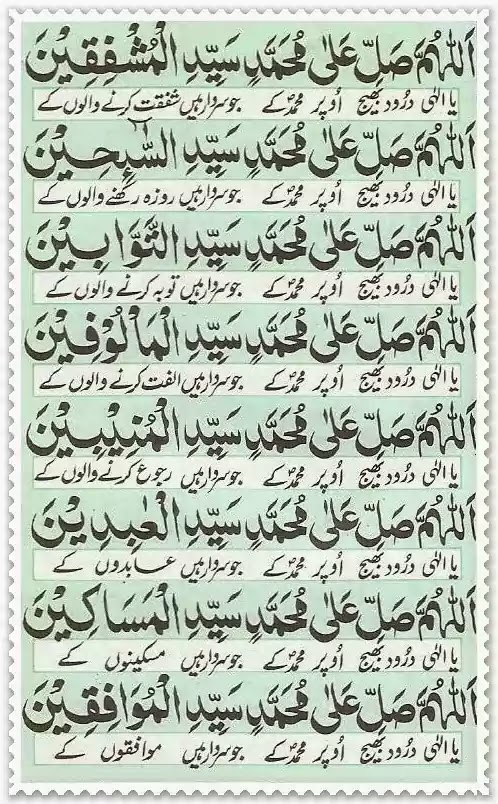 Darood e Akbar Tarjuma ke sath