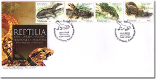 Rare Reptiles First Day Cover