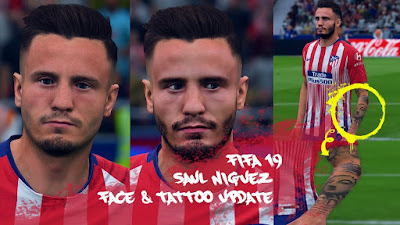 FIFA 19 Faces Saúl Ñíguez by CrazyRabbit