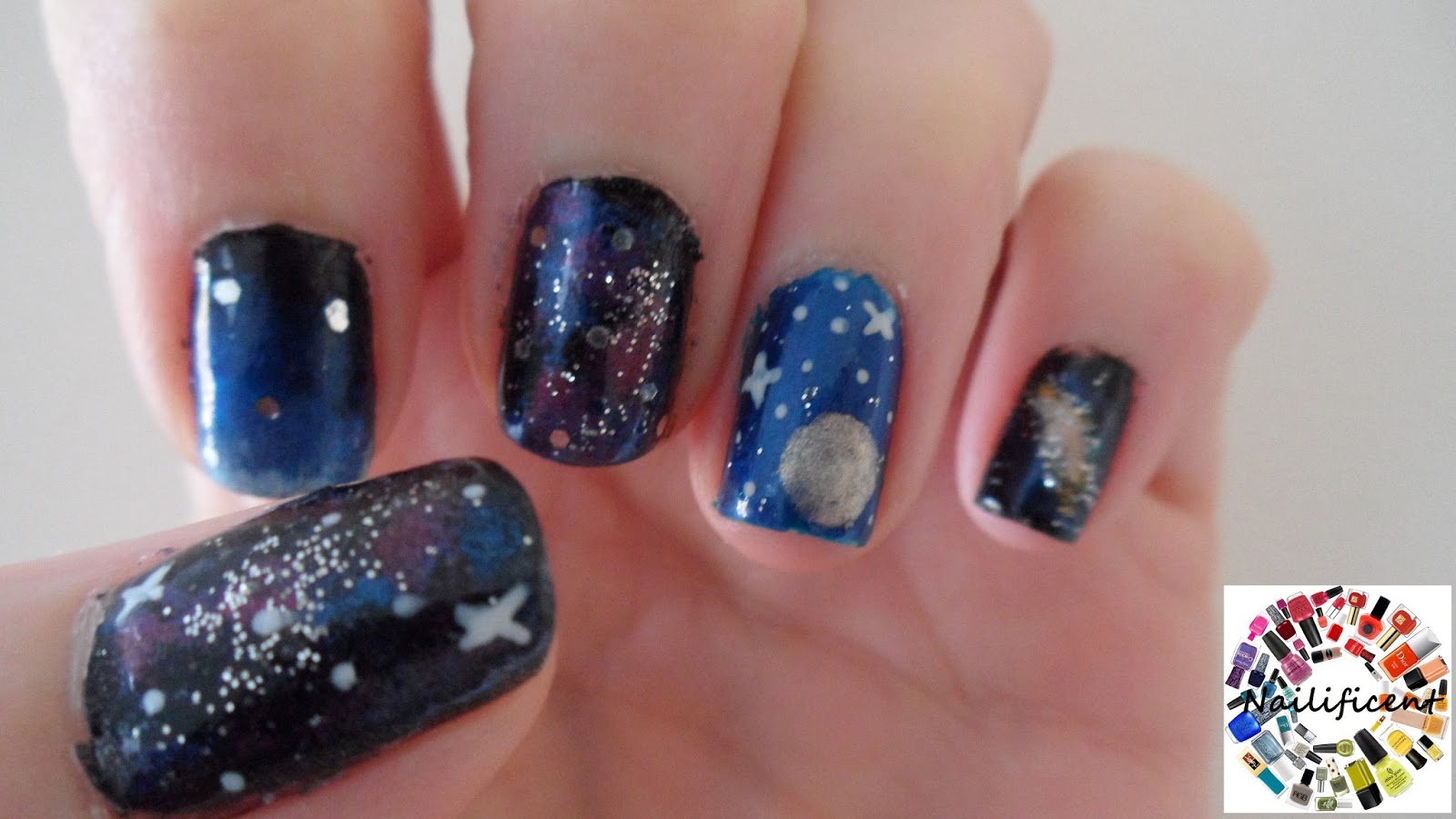 Nailificent: Galaxy Nail art