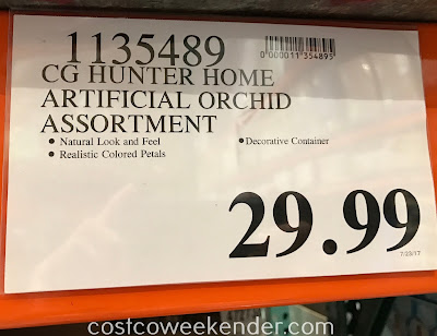 Deal for the CG Hunter Home Artificial Life-Like Orchid Arrangement at Costco