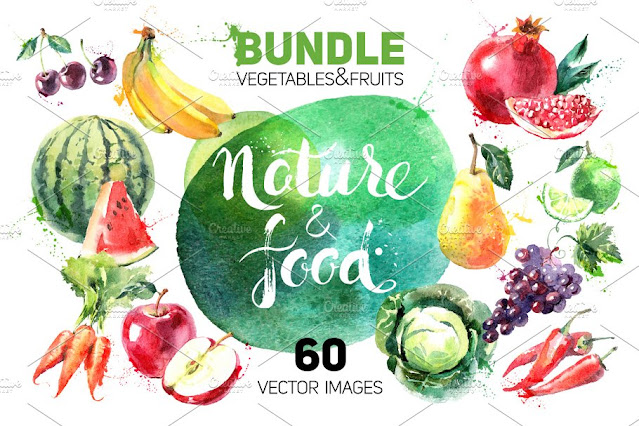 Watercolor Vector Bundle
