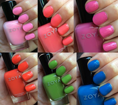 Zoya, Zoya Summer 2014 Tickled Collection, Zoya Ling, Zoya Wendy, Zoya Kitridge, Zoya Rocha, Zoya Rooney, Zoya Tilda, nail polish, nail lacquer, nail varnish, swatches, nail polish collection