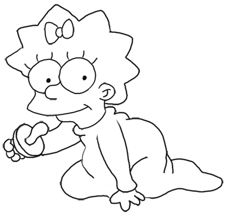 Cartoons Coloring Pages Lisa Simpsons Coloring Pages