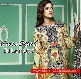 Cross Stitch Eid Lawn 2015-16  Jewel Prints Lawn Fashion 