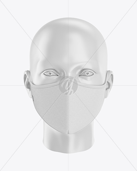 Download Face Mask Mockup - Front View