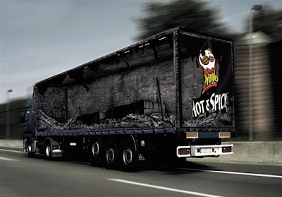 Advertisement on Truck Trailers