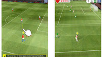 Andare in Gol con azioni di calcio nel gioco Score! Hero per Android - iPhone