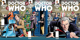 Doctor Who: The Tenth Doctor #5, Doctor Who: The Eleventh Doctor #5, and Doctor Who: The Twelfth Doctor #3 