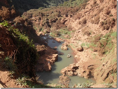 La vista sul canyon di oued el Abid