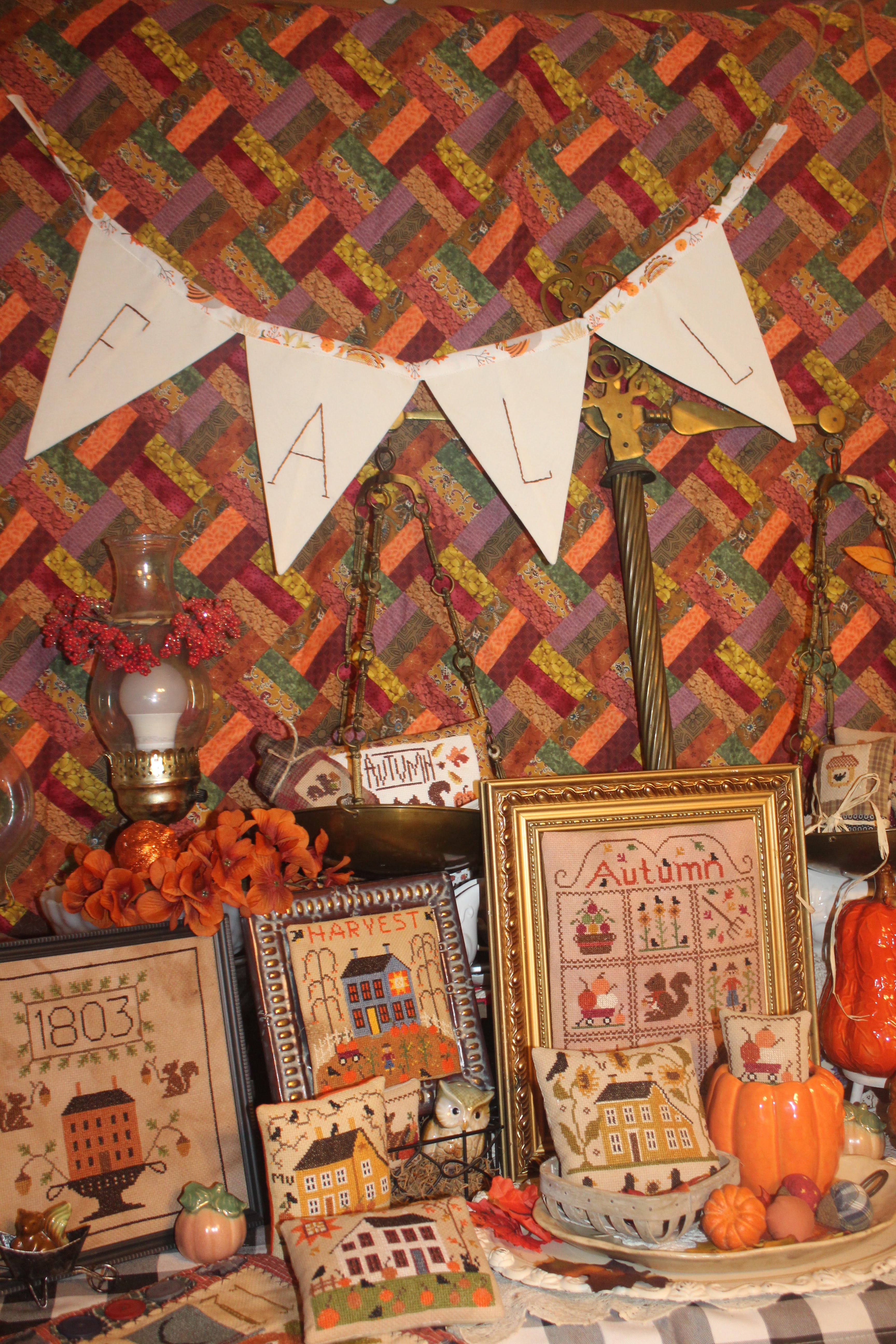 Candy Corn, Pranks, and a Quilt Frame – Thimbleanna
