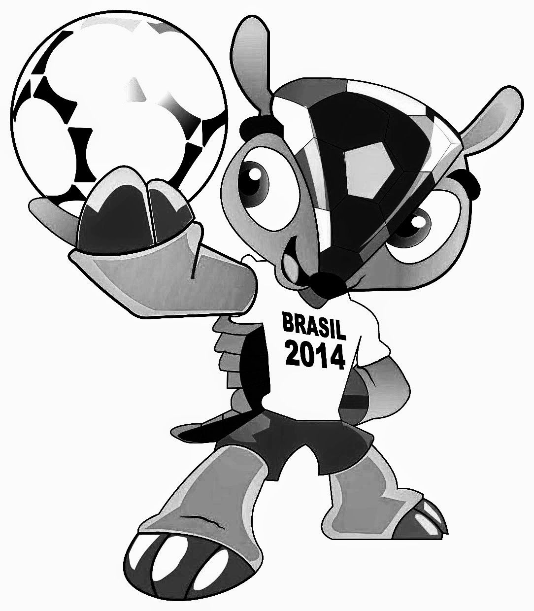 Download Vektor MASKOT PIALA DUNIA 2014 BRAZIL