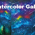 How to draw watercolor galaxy night, galaxy night sky watercolor