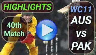 AUS vs PAK 40th Match