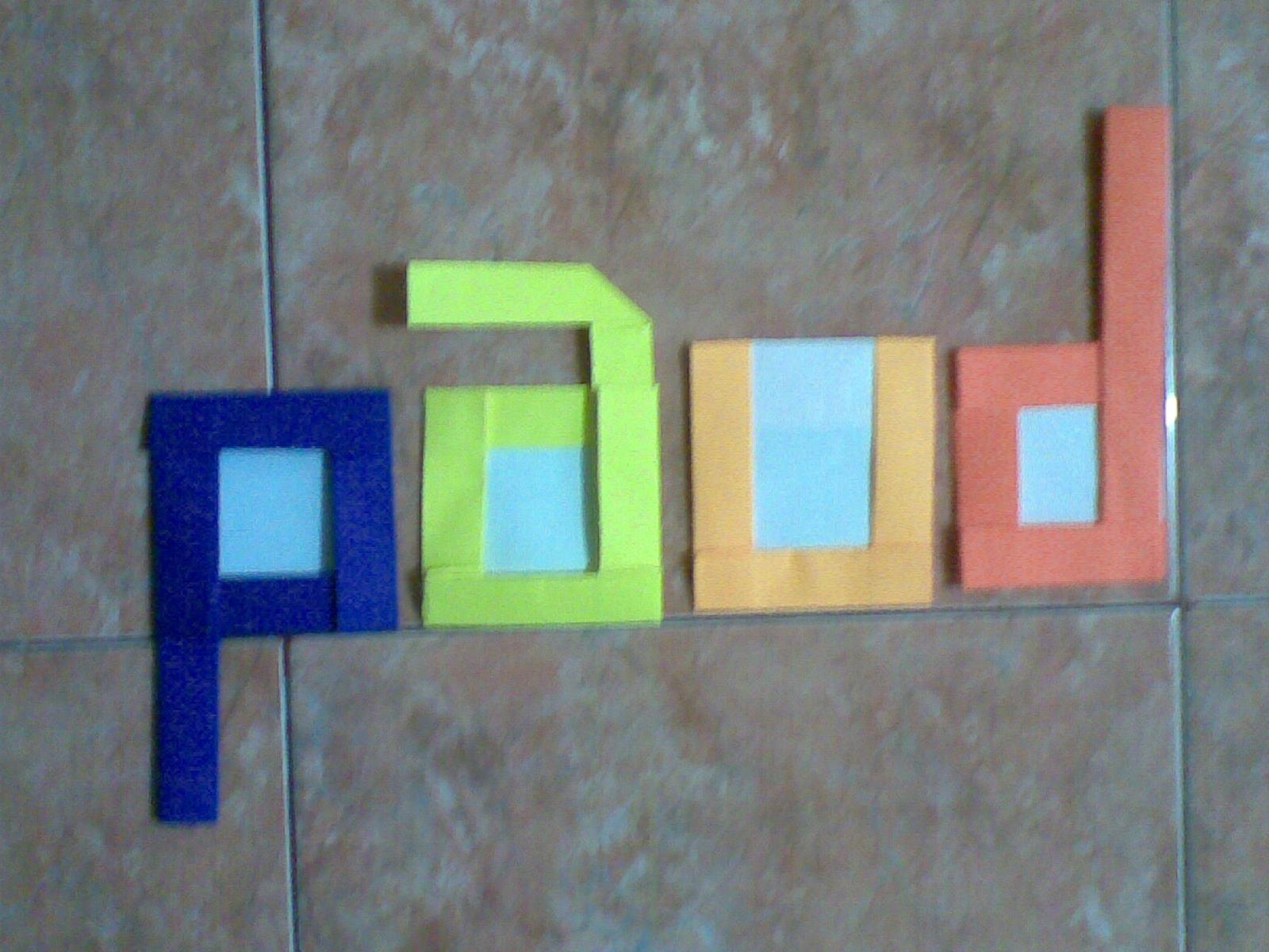 Herdy Supono kreasi origami Anak Usia DIni TK Belajar membaca mengenal huruuf dan angka3