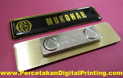 Contoh Desain Dari NAME TAG Percetakan Digital Printing Terdekat