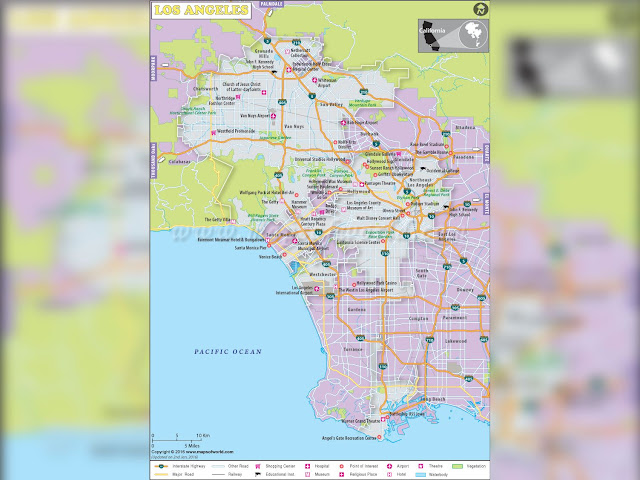 City Of Los Angeles Map