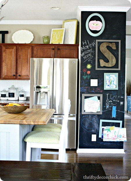 chalkboard in kitchen