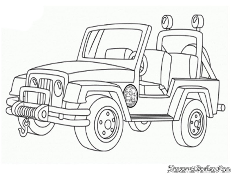 Inspirasi Populer Mewarnai Gambar Mobil Jeep, Lemari Anak