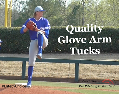 The timing of your glove arm tuck dictates whether you produce the pitch location and ball movement you need to keep your Team close enough to win the game.