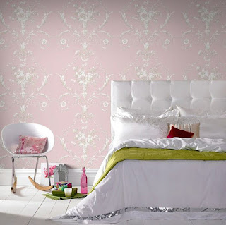  Wallpaper dinding kamar tidur motif bunga  Kumpulan 