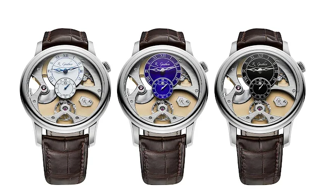 The threee new Romain Gauthier Insight Micro-Rotor White Gold Limited Editions