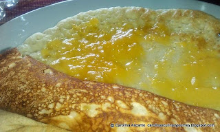 Peach Preserve and Pancakes - Jalea de Melocotón y Panquecas